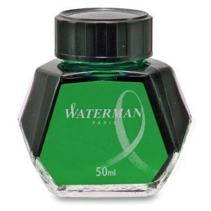 Inkoust lahvičkový Waterman Green, zelený (do plnicích per WATERMAN)