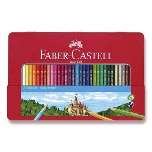 Pastelky Faber-Castell 36ks v plechové krabičce