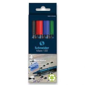Permanentní popisovač Schneider Maxx 130 sada 4 barev