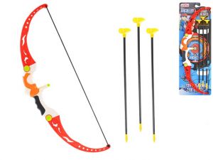 Luk 56cm a šípy s terčem na kartě