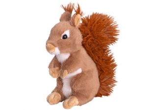 Veverka plyšová 20cm sedící 0m+ v sáčku