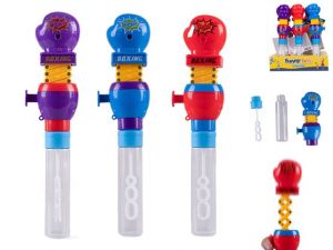 Bublifuk 23cm s natahovací boxerskou rukavicí 3barvy