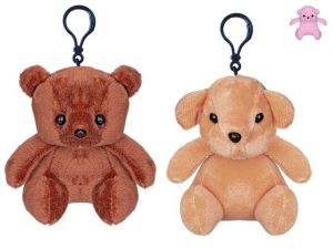 Medvídek plyšový/přívěsek na klíče 10cm 3barvy 0m+