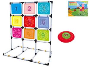 Frisbee terč 160cm s létajícím talířem 8ks v krabičce