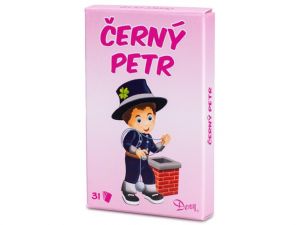 Karty Černý Petr pro dívky 31 karet v krabičce