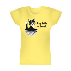 ALBI Dámské tričko - Jsem kočka ve formě, vel. M