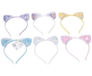 Vlasový doplněk - čelenka s ozdobou uši