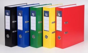 Pořadač A4 páka 7cm lamino struktura žlutá