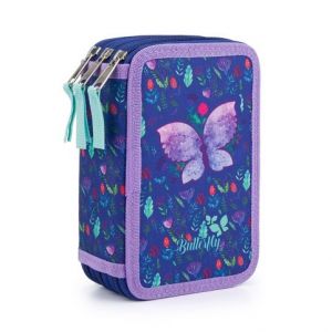 Penál 3 p. prázdný Motýl