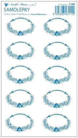 Samolepka na kořenky - BEZ POPISU - 4. MODRÁ