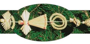 Vánoční řetěz slaměný 2m - TYP - J - 10