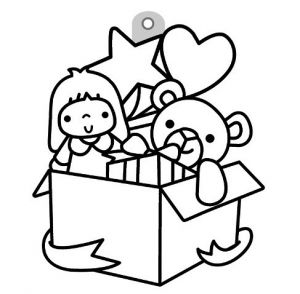 Závěsná sklíčka k vybarvení barvami na sklo cca 8 cm - 44. DÁRKOVÁ KRABICE