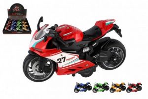 Motorka silniční plast 13cm na zpětné natažení