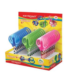 Školní nůžky KEYROAD Tattoo Soft, 15cm, asort