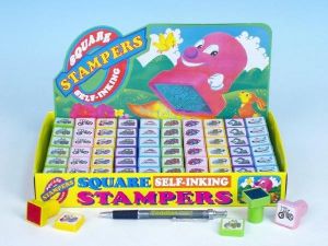 Razítka samotiskací Dopravní prostředky 2x4cm 10 druhů