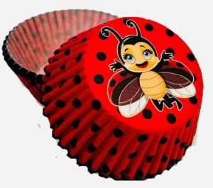 Formičky na muffiny a cupcakes 50ks s motivem berušky