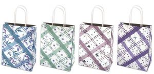 STIL Taška pap."M" 18,5x25,5x9 check