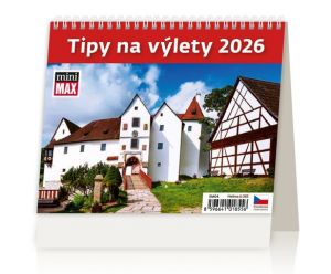 Kalendář stolní MiniMax Tipy na výlety 2026 / 16,4cm x 17,1cm / SM04-26