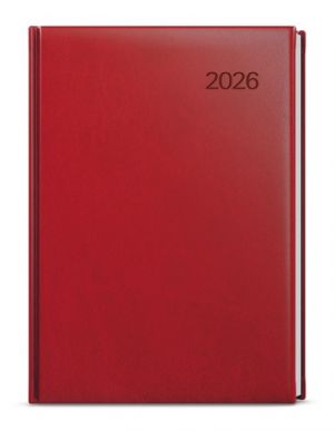 Diář denní - Adam - Vivella - B6 - bordó 2026 / 16,5cm x 12cm / BDA6-3-26