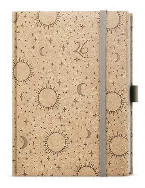 Diář denní - Adam - Vivella extra - B6 - béžová - Hvězdy 2026 / 16,5cm x 12cm / BDA62-10-2