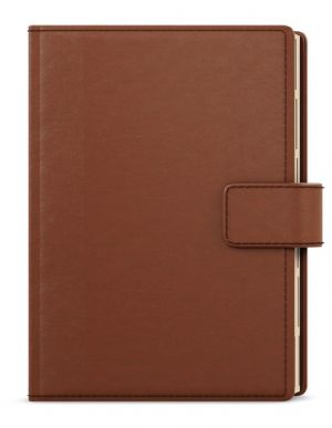 Diář denní - Ctirad s výsekem - Elite - A5 - hnědá 2026 / 20,6cm x 14,3cm / BDCk38-7-26
