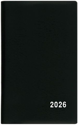 Diář týdenní - Alois - PVC - černá 2026 / 15cm x 9cm / BTA1-2-26