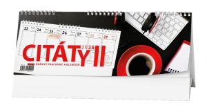 Kalendář stolní Pracovní kalendář CITÁTY II 2026 / 10,4cm x 28,5cm / BSB2-26