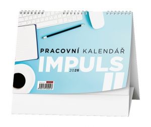 Kalendář stolní Pracovní kalendář IMPULS II 2026 / 15cm x 21cm / BSM2-26