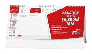 Kalendář stolní Manažerský kalendář 2026 / 14cm x 32cm / BSN1-26