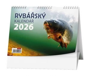 Kalendář stolní Rybářský kalendář 2026 / 15cm x 21cm / BSC6-26