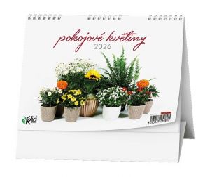 Kalendář stolní Pokojové květiny 2026 / 15cm x 21cm / BSC7-26