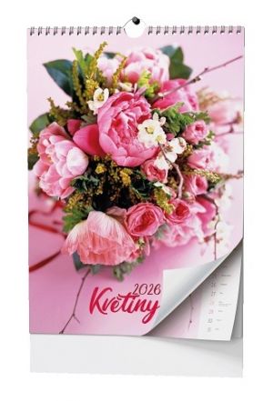 Kalendář nástěnný Květiny - A3 2026 / 45cm x 32cm / BNG7-26