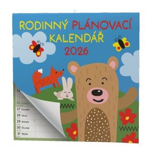 Kalendář nástěnný Rodinný plánovací kalendář 2026 / 57cm x 28,5cm / BNL10-26