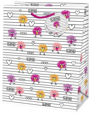 Dárková taška střední o rozměrech 19x10,2x23cm s dětským motivem