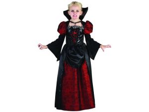 Šaty na karneval - upírka, 110 - 120 cm
