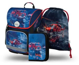 BAAGL SET 3 Ergo Záchranáři: aktovka, penál, sáček