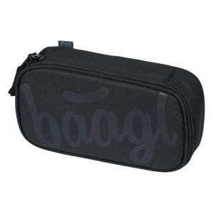 BAAGL Školní penál etue Skate Uni černá