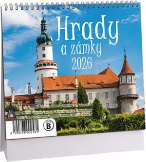 Kalendář stolní MINI Hrady a zámky 2026 / 17cm x 14,5cm / K773