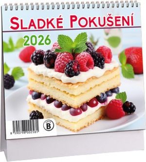 Kalendář stolní MINI Sladké pokušení 2026 / 17cm x 14,5cm / K774