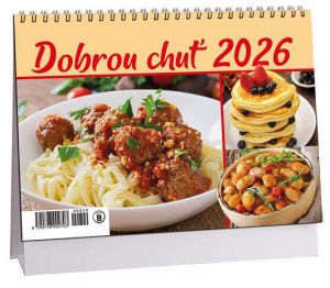 Kalendář stolní 14denní Dobrou chuť 2026 / 23cm x 16cm / K820
