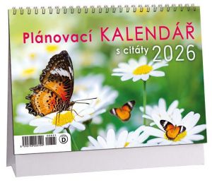 Kalendář stolní Plánovací s citáty 2026 / 23cm x 16cm / K825