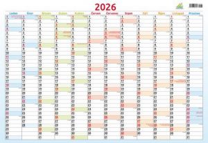 Kalendář nástěnný KN-plakát 331 2026 / 69cm x 47,5cm / KN Plakát 331