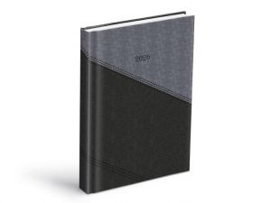 Diář denní D801 PU gray/dak gray 2026 / 20,5cm x 14cm / 7781453