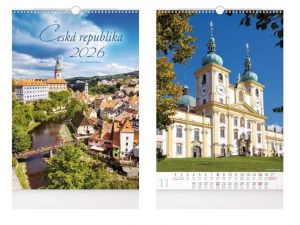 Kalendář nástěnný Česká republika 2026 / 50cm x 32cm / 1061627