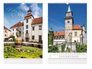 Kalendář nástěnný Hrady a zámky 2026 / 50cm x 32cm / 1061631