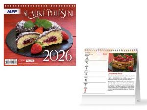 Kalendář stolní mini Sladké potěšení 2026 / 17,5cm x 17cm / 1061670