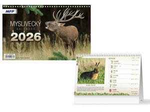 Kalendář stolní Myslivecký 2026 / 23cm x 23cm / 1061672