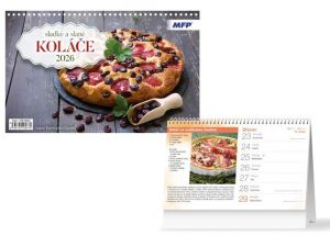 Kalendář stolní Sladké a slané koláče 2026 / 23cm x 23cm / 1061682