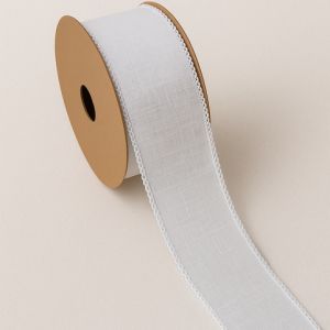 Dekorační stuha bílá 4cm