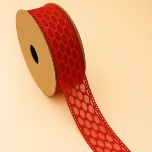 Dekorační stuha červená 2,5cm